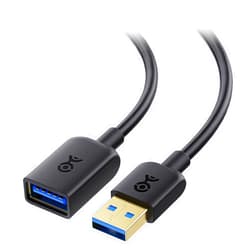 Cable Matters 5Gbps USB Extension Cable - 3ft, USB 3.0 Extension Cable, Male to Female USB3.0 Extender, Compatible with Webcam, VR Headset, Printer, Hard Drive, Black