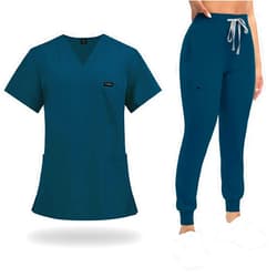 VIAOLI Scrubs for Women Set Classic V-Neck Top and Yoga Jogger Pant Medical Nursing Uniform Scrubs Set Clearance
