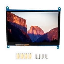 ASHATA 7 Inch Capacitive Touchscreen Monitor, 1024X600 LCD Display Screen, Support 5 Point Touch, Portable Monitor for, for Win7 System, Drive