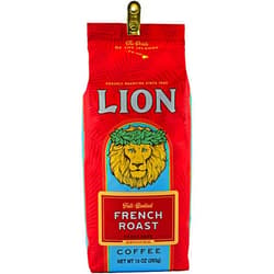 Lion Coffee French Roast, Dark Roast Ground Coffee, A Taste of Aloha - 10 Ounce Bag