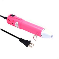 Mofa Heat Gun,mofa Embossing Mini Heat Gun,Hot Air Gun For Craft with Stand For DIY Embossing And Acrylic Paint Dryer,Multi-Purpose Electric Heating Nozzle 150W 110V (Pink,White)