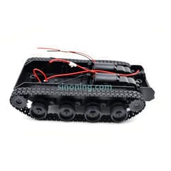 MAKERBUYING mini Smart Robot Tank Car Chassis Kit Rubber Track Crawler Arduino 130 Motor