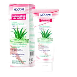 GUOYAOLIFU Hair Removal Cream for Women, Bikini Pubic Intimate Areas Legs Arms, Moisturizing with Aloe Vera & Vitamin E, Safe for Face-Fast Gentle Depilatory for Sensitive Skin at Home or Travel