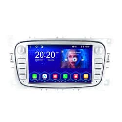 Biorunn Linux Car Radio Stereo for Ford Focus II (2008-2011) Silver, Biorunn 7 inch Wireless Wired Car-Play Android Auto Air-Play Mirro-Ring IPS DSP WiFi RDS FM AM