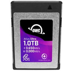 OWC Atlas Ultra 1.0TB High-Performance CFexpress 4.0 Type B Memory Card, up to 3650MB/s Read, for Pro Video and Photo