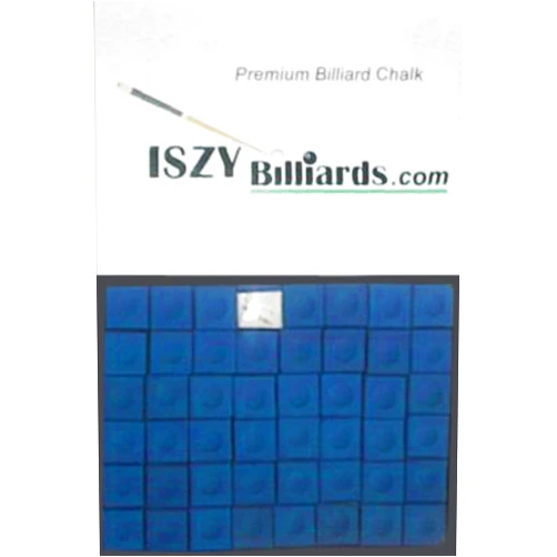 ISZY Billiards Premium Pool and Billiard Cue Chalk - One Dozen Pieces (12-Pack Box)