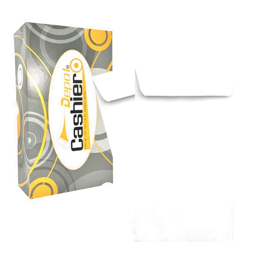 CASHIER DEPOT YOUR ONE STOP SHOP FOR ALL CASHIER'S NEEDS 1000 Cashier Depot - #7 Coin Envelopes, 3.5