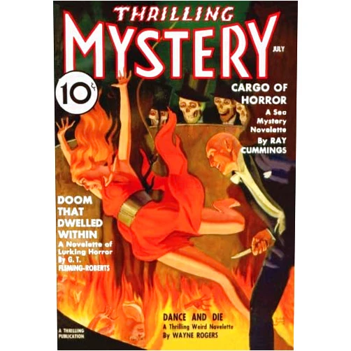 Ray Cummings,Jack D'Arcy,Preston Grady,O. M. Cabral,G.T. Fleming-Roberts,John H. Knox,John Clemons,Cyril Plunkett,Wayne Rogers,Rudolph Belarski Thrilling Mystery - 07/36: Adventure House Presents: