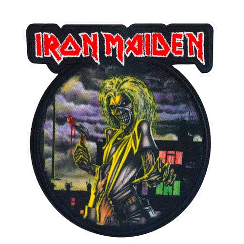 C&D Visionary Iron Maiden Eddie Patch, Black, Red