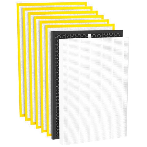 WILERDA HR900 Replacement Filter Set Compatible with HR900 Ultimate Pet Air Pur-ifier, Replaces Part # 1712-0093-00 / Filter T and 1712-0094-00 / Filter U - 1+1+6 Pack (Upgraded)