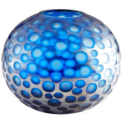 Cyan Design 09645 Round Toreen Vase, Blue