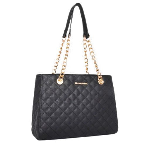 Montana West MEDIUM Tote Bag for Women Quilted Chain Handbags Shoulder Purse