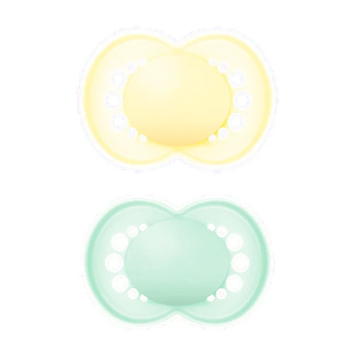 MAM Original Matte Pacifier (1 Sterilizing Pacifier Case), 6 Plus Months, Unisex Baby Pacifier, Best Pacifiers for Breastfed Babies, 6-16 Months (Pack of 2)