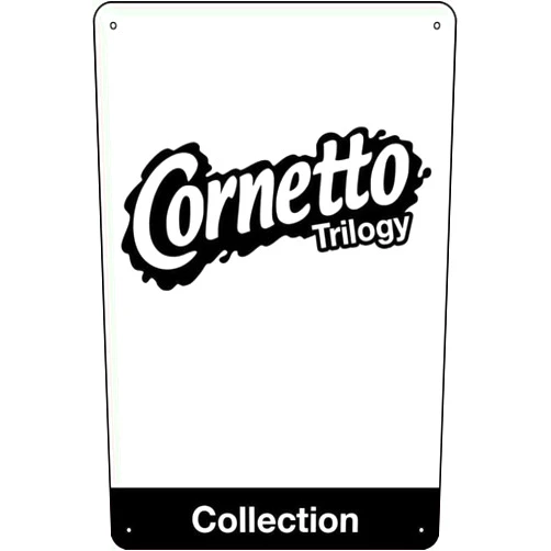YRENBIYYONZ Cornetto Trilogy Show Plaque Poster Metal Tin Sign 8