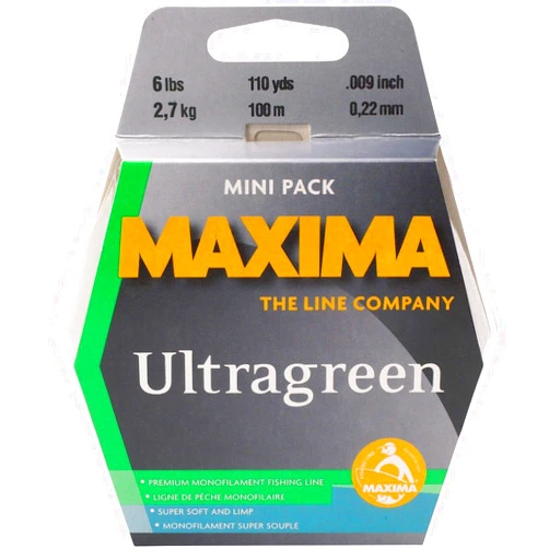 Maxima Fishing Line Mini Pack, Ultragreen