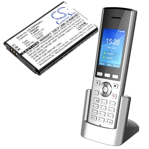 Nvobry Replacement Battery for WP820 WP810 DP730 GMD1208, P/N GS-01 (1200mAh) Li-ion