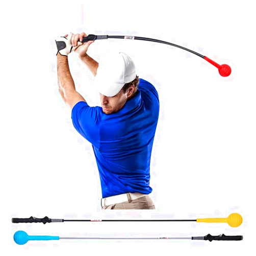 LIQIWI Golf Swing Trainer - 45''Tempo & Flexibility Balanced Training Aids Warm-Up Stick for indorr Golf Practice