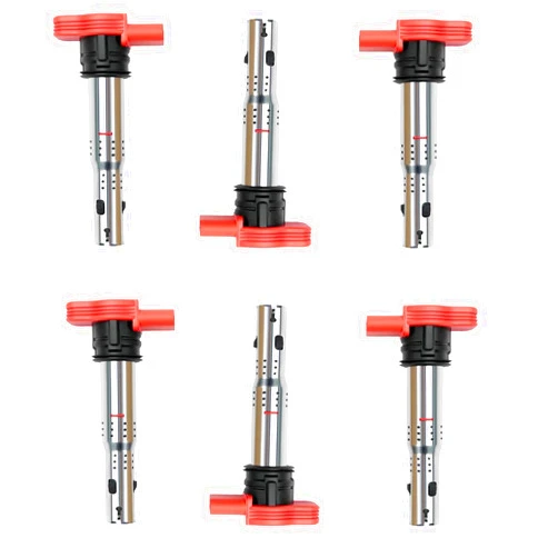MANHOS Ignition Coils UF529 6pcs For Audi A4, A5, A6, A7, A8, Q5, Q7, R8, S4, S5, S6, S8, SQ5