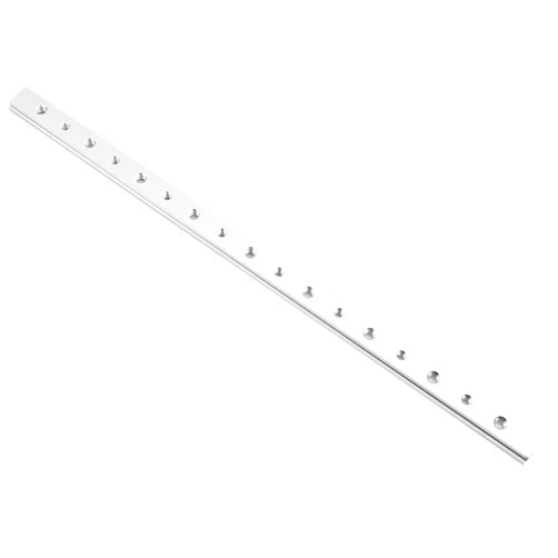 Walfront T Tracks Woodworking T Slot Miter Track Jig Aluminum Alloy T Screw Fixture Slot for T Screw Quick Acting Clamp(450MM T-type slider)