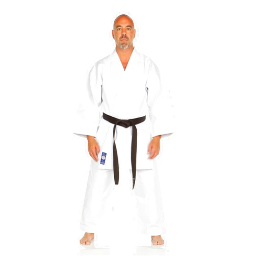 Ronin Brand Ronin Shiai Blue Label Brushed Karate GI - Heavyweight Martial Arts Uniform - Soft 11 oz. Brushed Canvas Karate Uniform