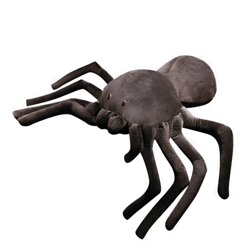 HOUPU Spider Stuffed Animal - Cute, Huggable, Soft Fur Plush Toy for Kids & Adults (Small: 7.8in x 11.8in)
