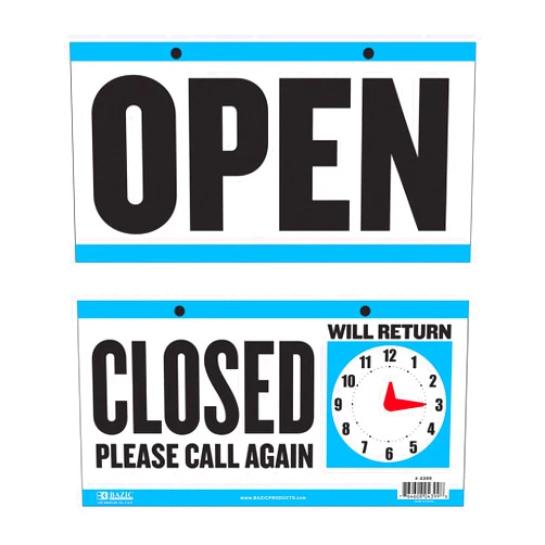 BAZIC Products BAZIC Open Sign 6
