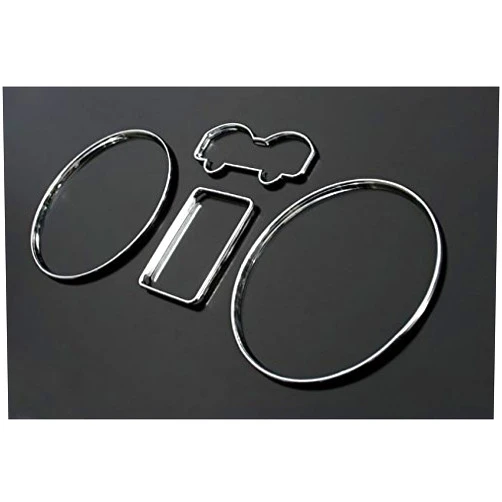 OriginalEuro Euro Chrome Speedometer Gauge Dash Dial Rings Bezel Trim for VW Golf MK4 4 Passat B5