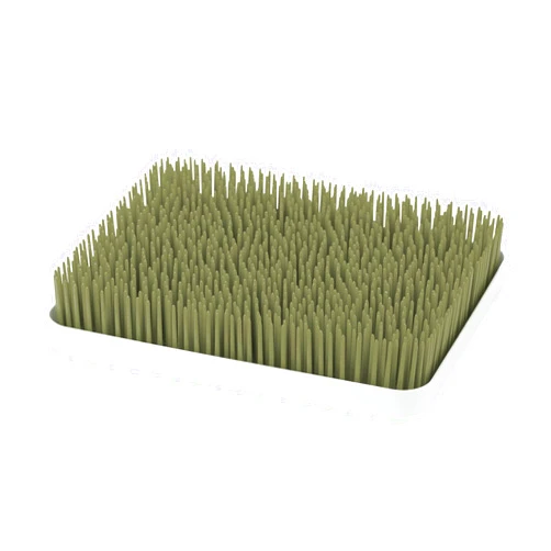 Boon Lawn Countertop Baby Bottle Drying Rack with Antimicrobial Tray - Baby Bottle Rack and Organizer - Baby Feeding Essentials - Sage - 13.5 x 11 x 2.5