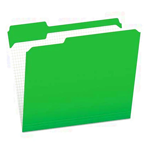 Pendaflex PFXR15213BGR - Double-Ply Reinforced Top Tab Colored File Folders