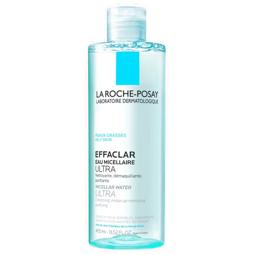 La Roche-Posay Effaclar Micellar Cleansing Water Toner for Oily Skin, Oil Free Makeup Remover, Safe for Sensitive Skin with Thermal Spring Water
