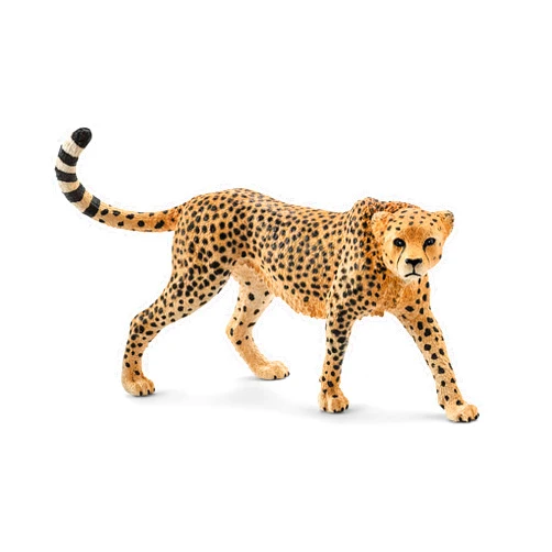 Schleich Wild Life, Animal Figurine, Animal Toys for Boys and Girls 3-8 Years Old, Female Cheetah, Ages 3+
