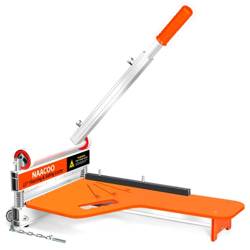 NAACOO Laminate/Vinyl Floor Cutter, 13” Vinyl Plank Cutter with Wheel – Just 1 Step Meet Angle&Length Cutting, Flooring Tools - Cuts Laminate Floor, Engineer Wood, LVP/T, VCT, SPC, WPC