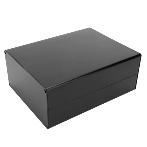 Walfront Electronic Project Box Aluminum Alloy Enclosure Case Split Type Waterproof Circuit Board Housing Circuit Board Box Project Box Case Industrial Equipment Housing 80x160x200mm (Black)