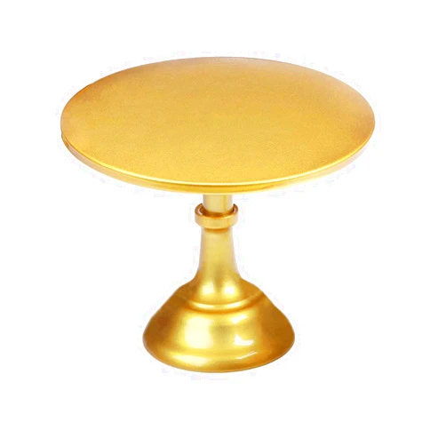 Darnell Nehemiah Grand baker cake stand 10 inch wedding cake tools adjustable height fondant cake display accessory for party bakeware (gold)