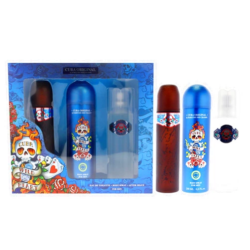 Cuba Cuba Wild Heart Men 3 Pc Gift Set