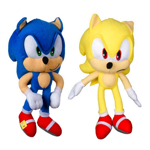 AI ACCESSORY INNOVATIONS Sonic & Super Sonic Plush Bag Clip Set, 2 Pc, 8