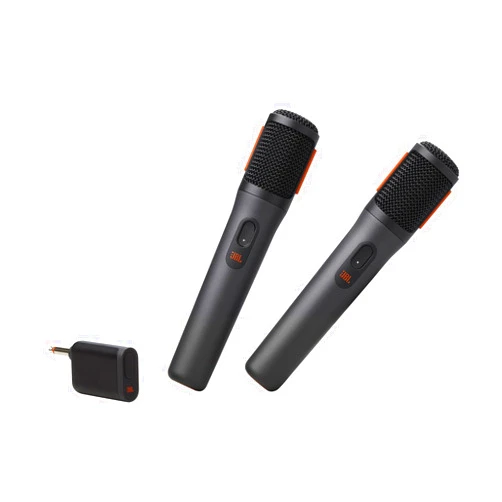 JBL PartyBox Wireless Mic - 2X Digital Wireless Microphones, Rechargeable Battery (20hrs - 700mAh), Clear Voice, Crisp Sound, Stable 2.4GHz Connection, Compatible with All PartyBox Speakers (Black)