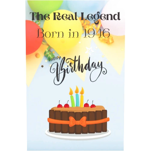 TW Mohi publisher The Real Legend are born in 1946: 76th birthday gifts for Legend and Man, Dad birthday gift, Notebook for Man turning 76th birthday, King Birthday ... Gifts for boy, Birthday Gifts for Best Friend