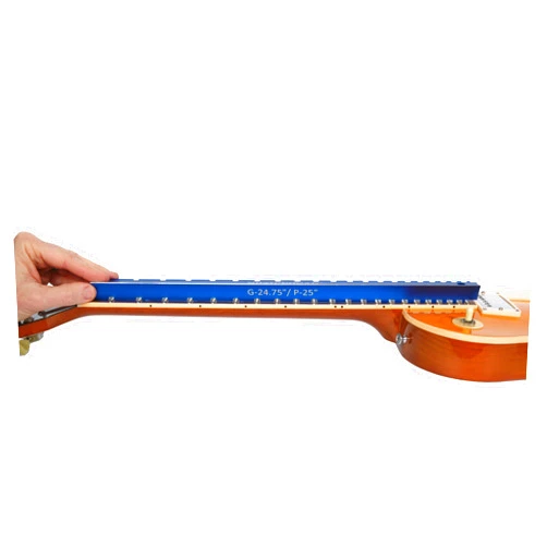 MusicNomad Tri-Beam 3 'n 1 Dual Notched Precision Straightedge for Acoustic and Electric Guitars Including Fender, Gibson, PRS (MN821)