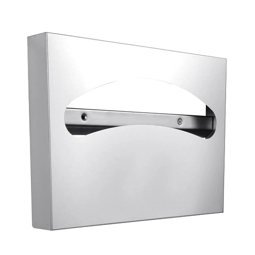 Stylever Toilet Seat Cover Dispenser - 304 Grade Stainless Steel Toilet Seat Cover Holder - 250 Single or 1/2 Fold Capacity, Commercial Toilet Seat Covers, Toilet Paper Dispenser Wall Mount Commercial