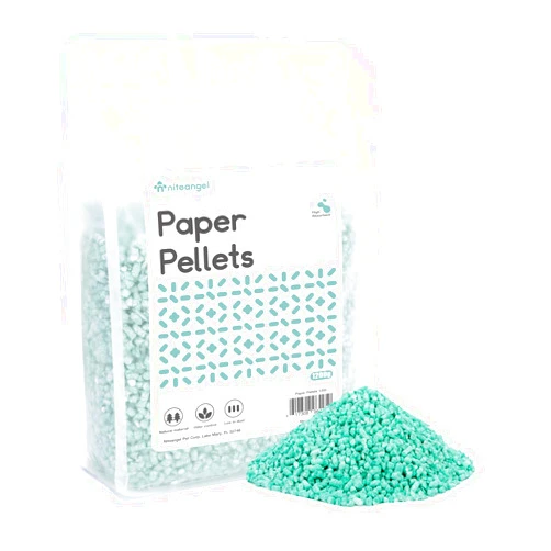 Niteangel Hamster Paper Pellets Bedding 1.8LB / 850g Small Aninam Bedding for Syrian Dwarf Hamsters Gerbils Mice Mouse Lemming Degus or Other Small-Sized Pets (Moss Green)
