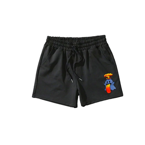GORGLITTER Men's Graphic Athletic Cool Shorts Drippy Drawstring Waist Gym Shorts with Pockets