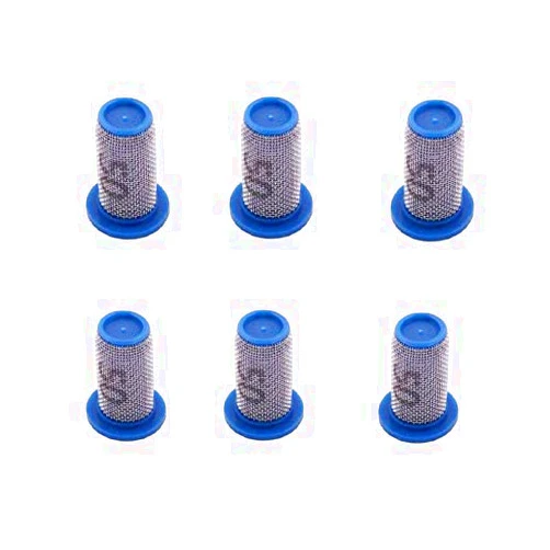 Farmer Bob's Parts 6 of Teejet Poly Check Valve Tip Strainer w/SS 50 Mesh Screen Opens @ 10 PSI Farmer Bob's Parts 4193A-PP-10-50SS Blue