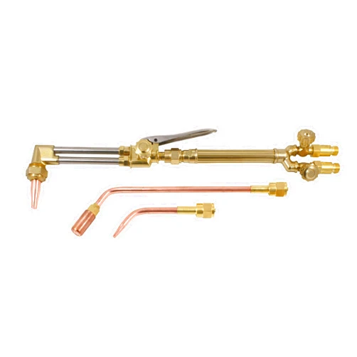SÜA - Medium Duty Oxy-Fuel Torch with Check Valves, Cutting, Heating and Welding Tips (Acetylene) - Compatible with Victor