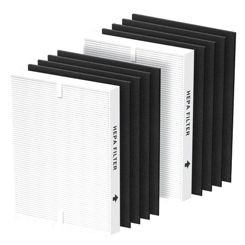 MORENTO 2-Pack AP-1512HH Replacement Filter for Coway, Compatible with Coway Airmega AP1512HH and 200M Air Purifiers, 2 HEPA Filters & 8 Carbon Filters, Compared to Part #3304899