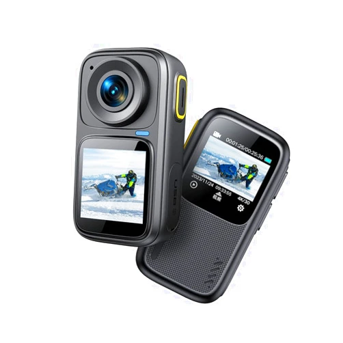 Lenvien True 4K 30FPS 55MP WiFi Action Camera 4K Ultra HD 6 Axis Anti-shake Dual Screens HDR Vlog Camera 4K Camcorder Outdoors Underwater Camera with Waterproof case Remote Control, 64GB Micro SD Card