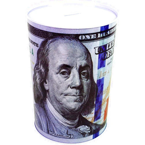 COLIBROX $100 Dollar Bill Piggy Bank 8.5