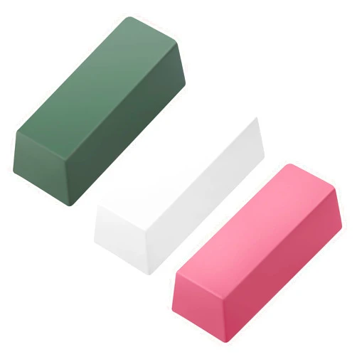 Angerstone Metal Polishing Compound Kit- Stropping Compound for Leather Strop, Buffing Compound(3-Pack, Total 4 Oz), Green White Red Buffing Bar