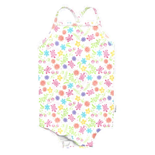 green sprouts Girls' Easy-Change Eco Swimsuit