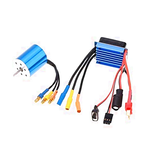 Surpass Hobby USA Surpass Hobby 2430 5800KV 7200KV 4P Sensorless Brushless Motor & 25A Brushless ESC Electric Speed Controller for 1/16 1/18 RC Car Truck Model (7200KV)